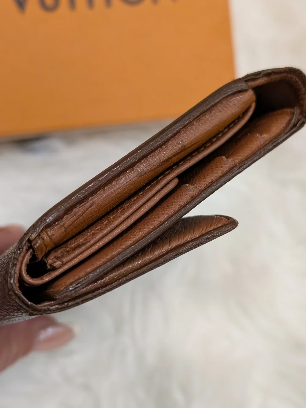 Vintage Louis Vuitton Monogram Continental Wallet - Brown & Gold Hardware